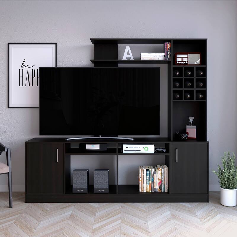 Entertainment Center for Living Room ,Apartment, Black
