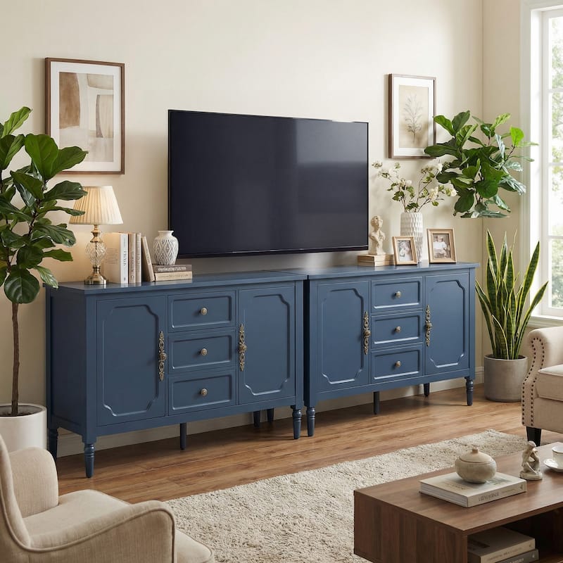 Buffet Sideboard Cabinet with 2 Doors & 3 Drawers - N/A