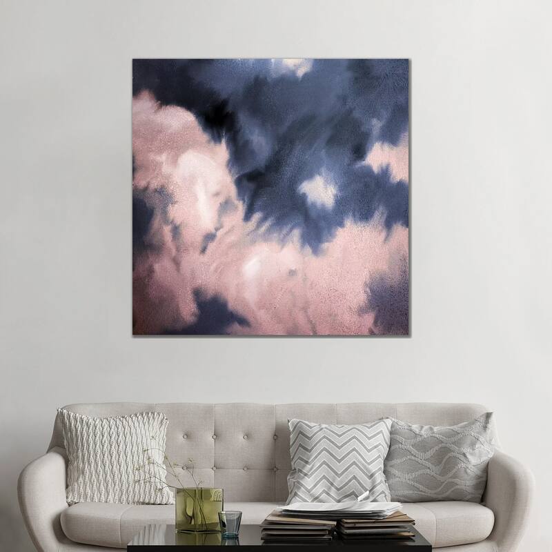 iCanvas "Navy Pink Passion" by Kimberly Allen Canvas Print