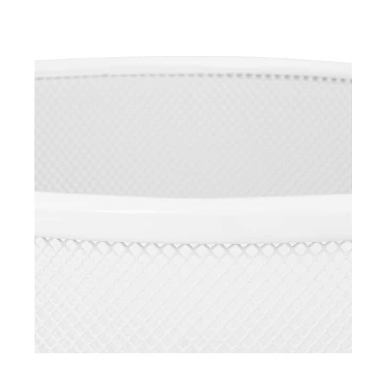 Seville Classics 6 Gal. Round Mesh Wastebasket Recycling Bin (2-Pack)