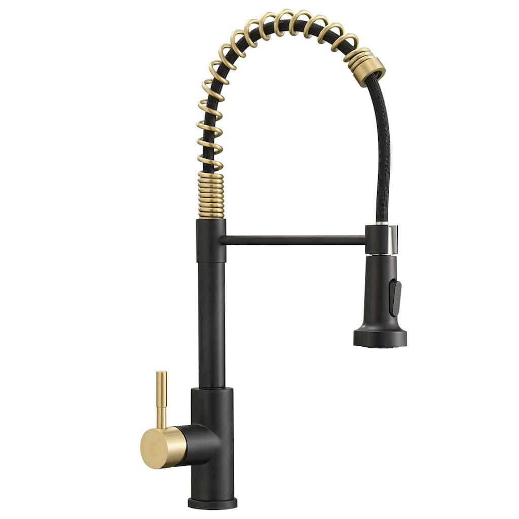 Single Hole Single Handle Pull Down Kitchen Faucet with Sprayer