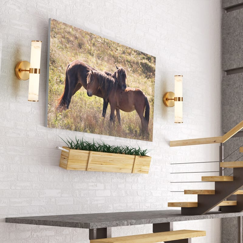 Modern Elegant Resin Wall Sconce for Bathrooms, Hallways, and Bedrooms(2 pack)