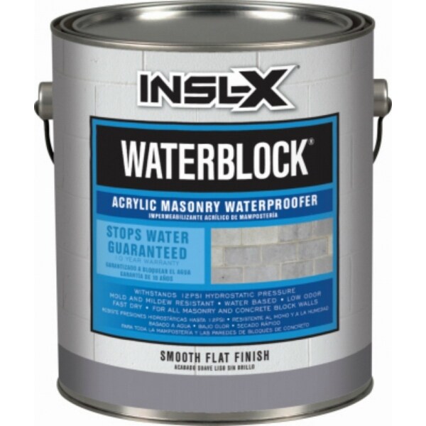 Insl-X AMW1000099-01 WaterBlock Acrylic Masonry Waterproofer Paint, 1 Gallon. Opens flyout.