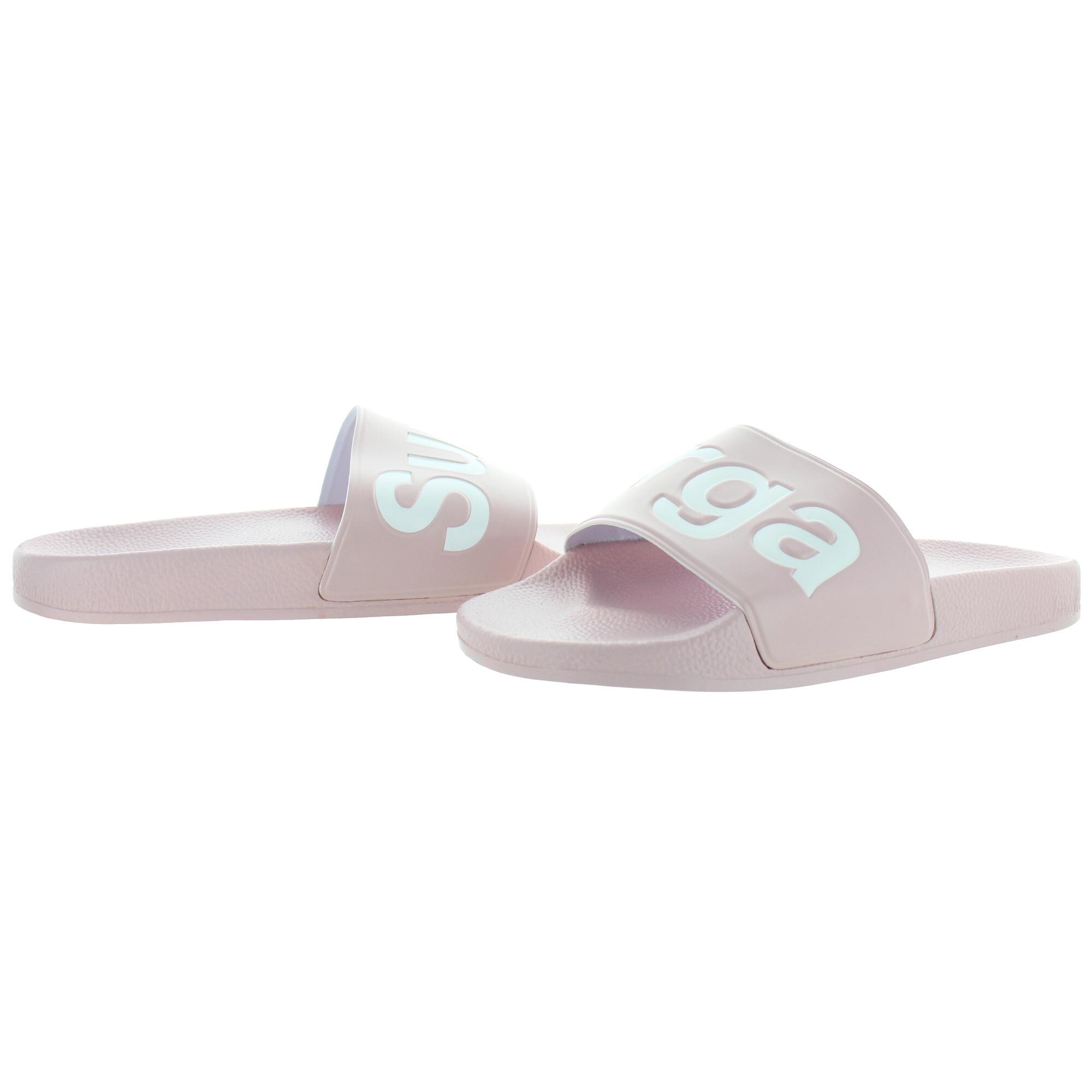 superga pink slides