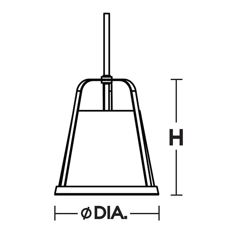 AFX LIZP18MB Lizzette 18" Wide Pendant