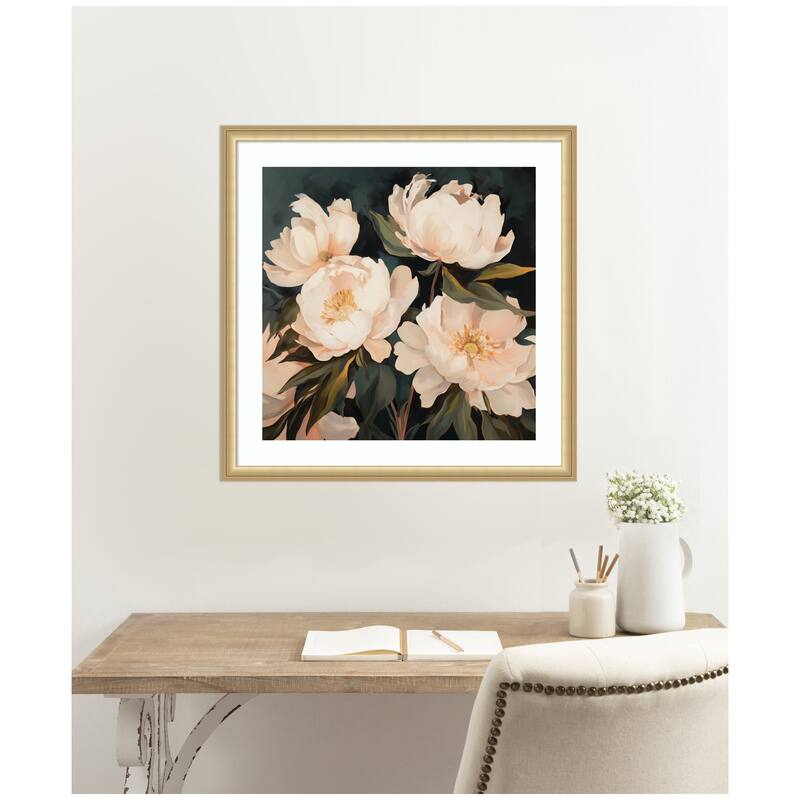 Kate and Laurel Framed Art Beautiful Painterly Floral Bouquets 2 by The Creative Bunch Studio