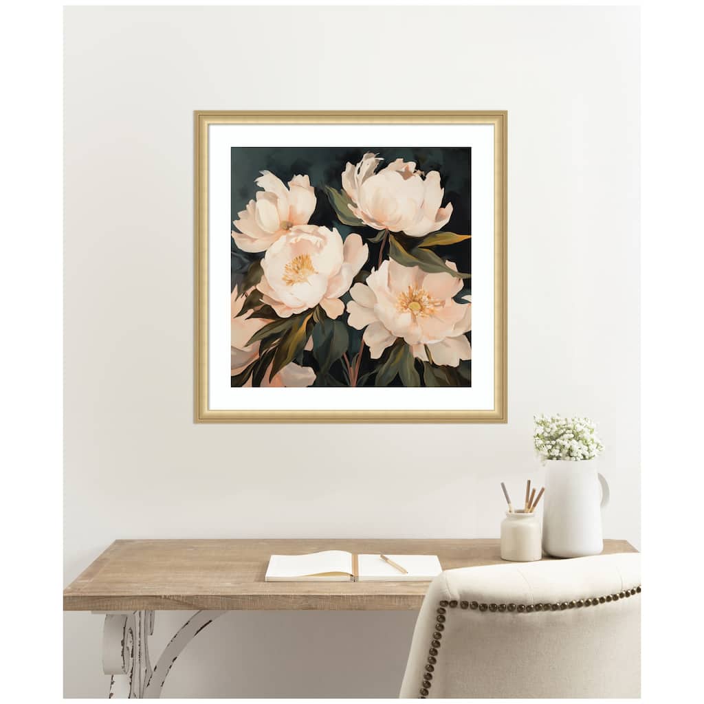 Kate and Laurel Framed Art Beautiful Painterly Floral Bouquets 2 by The Creative Bunch Studio