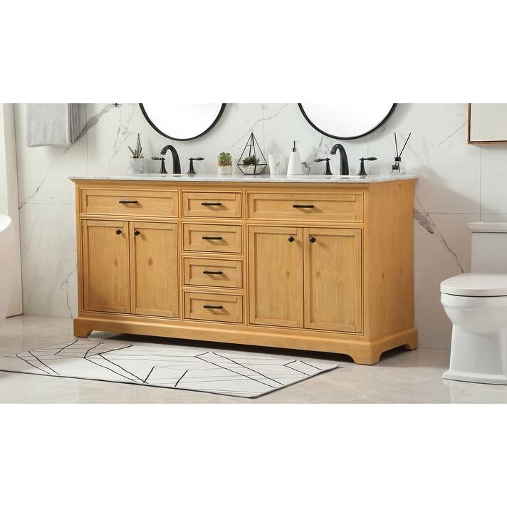 Elegant Lighting VF15072D Americana 72" Free Standing Double Basin