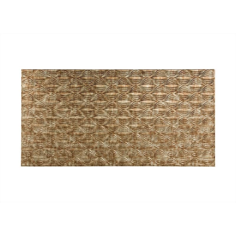 FASÄDE Shallot 4-foot x 8-foot PVC Wall Panel in Bermuda Bronze - Gold - 4 x 8