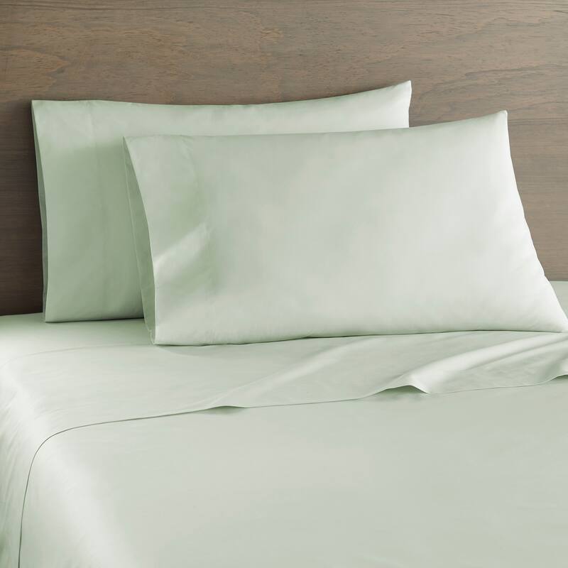 250-TC Cotton Percale Sheet Sets - Kiwi - Twin