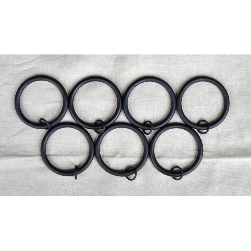 Metal Curtain Drapery Eyelet Rings, 2-inch Inner Diameter, Set of 28