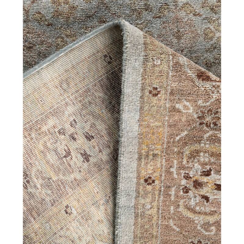 Overdyed One-of-a-Kind Hand-Knotted Runner Rug - Gray - 2' 8" x 11' 3"