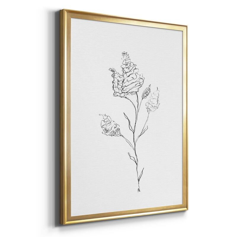 FLORAL SKETCH I Premium Framed Canvas - Ready to Hang