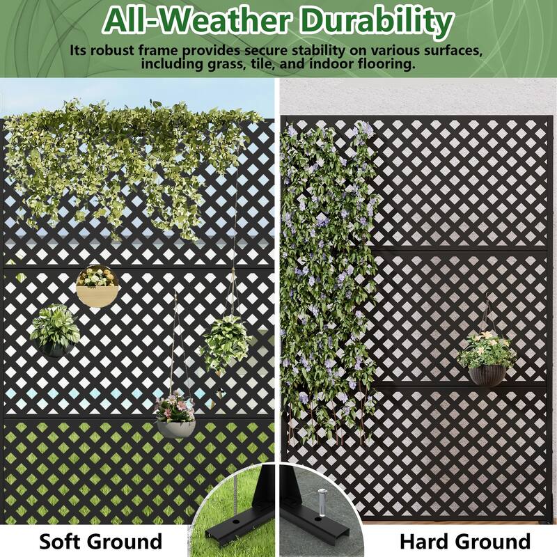 Outdoor Rectangle Privacy Screens Metal Screen Fence Panel