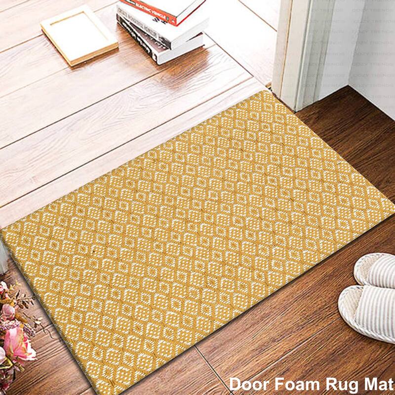 Woven Cotton Anti Fatigue Cushioned Kitchen | Doormat | Bathroom 18" x 30" Mats With Foam Backing Anti Slip - 18''x30''