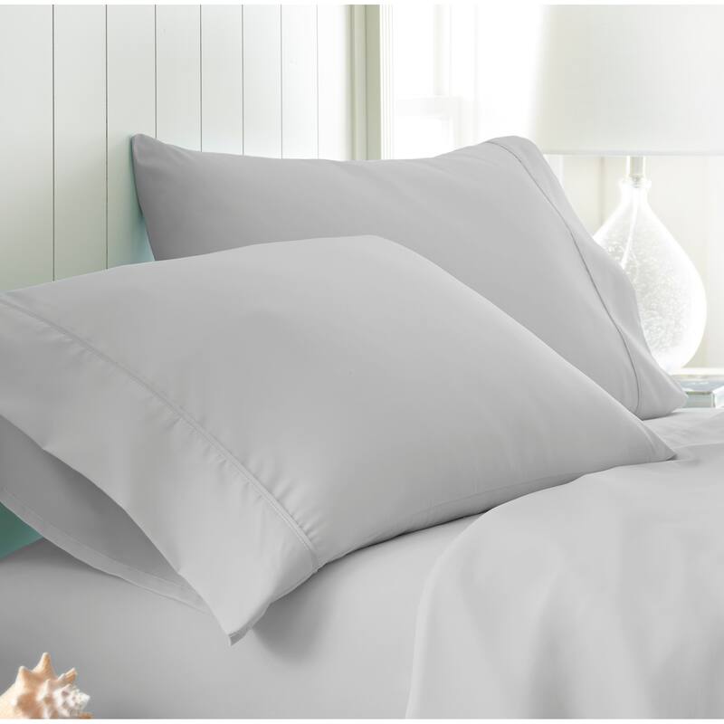 Home Collection Premium Ultra Soft 2-piece Microfiber Pillowcase Set - Standard - Light Gray