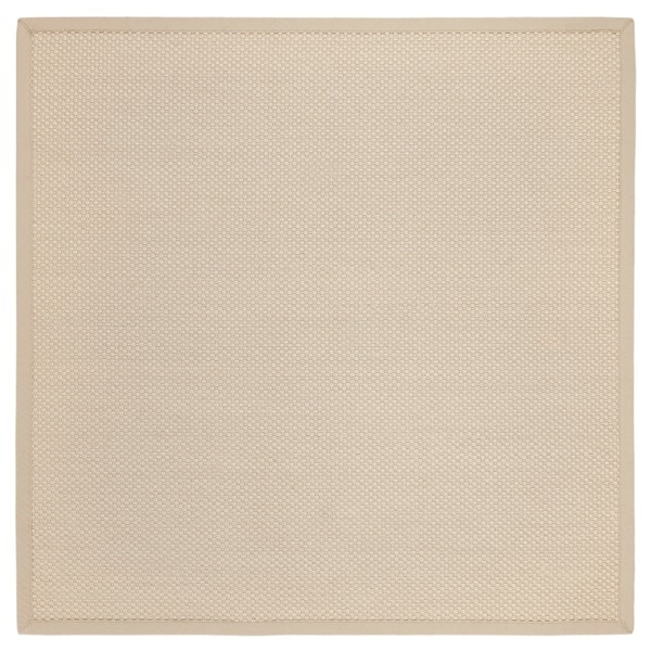 slide 1 of 3, SAFAVIEH Natural Fiber Gyorgy Seagrass Rug 10' Square - Ivory/Light Beige - Square