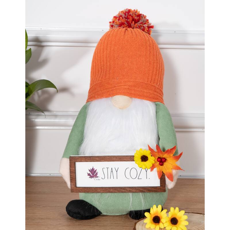 Rae Dunn FALL/HARVEST Themed Gnomes - STAY COZY