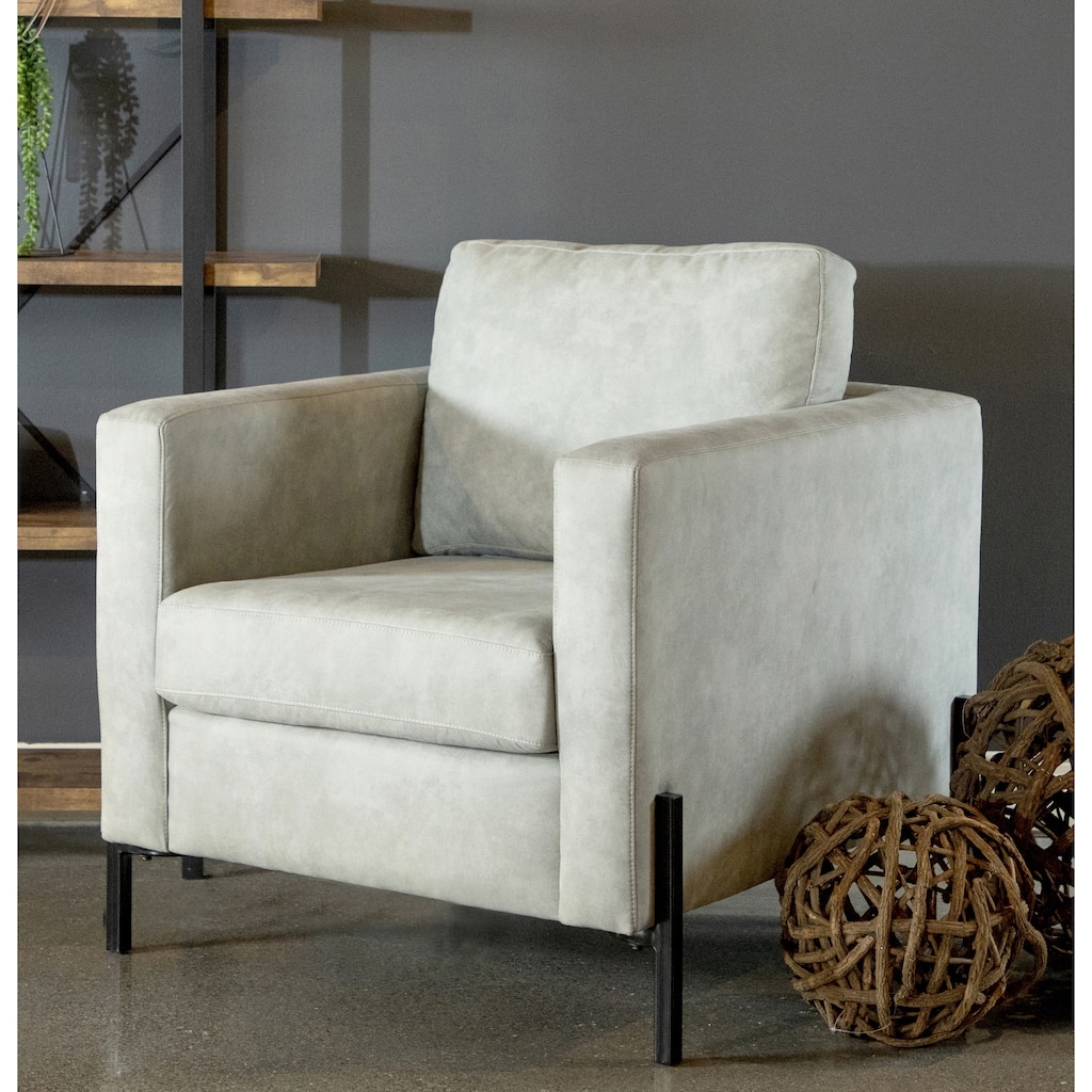 Mid-Century Modern Design Grey Accent Chair