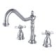 preview thumbnail 1 of 6, Kingston Brass Essex Widespread Bathroom Faucet - Includes Metal Chrome