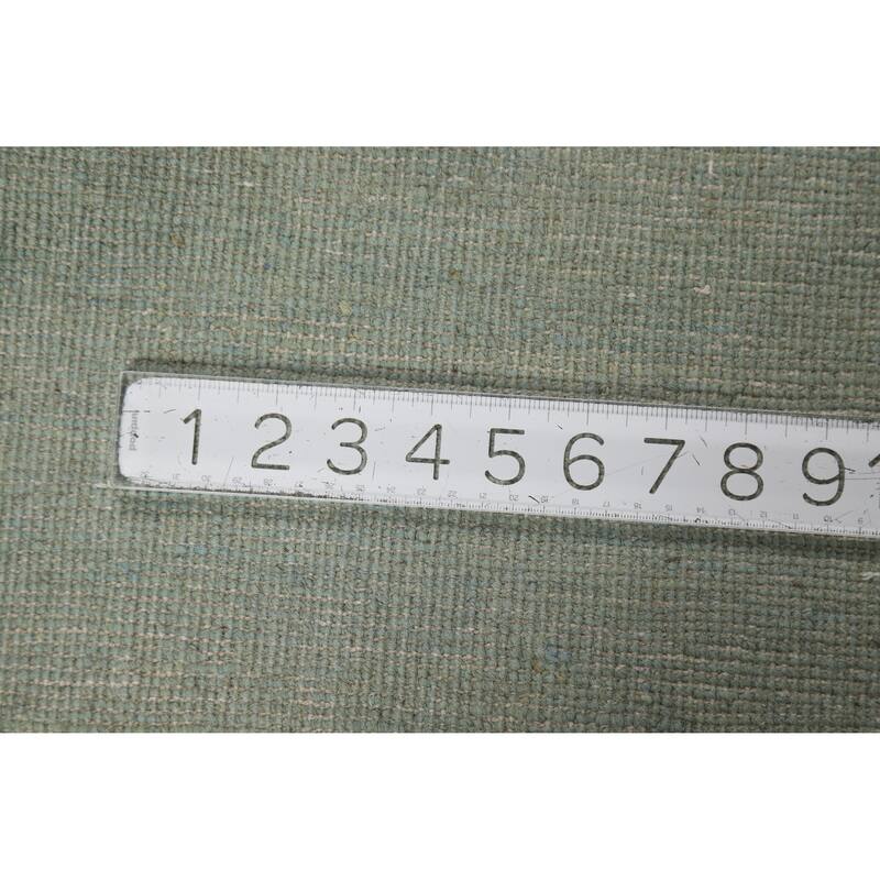 Light Blue Modern Gabbeh Oriental Rug Hand-Knotted Wool Carpet - 3'3" x 4'10"