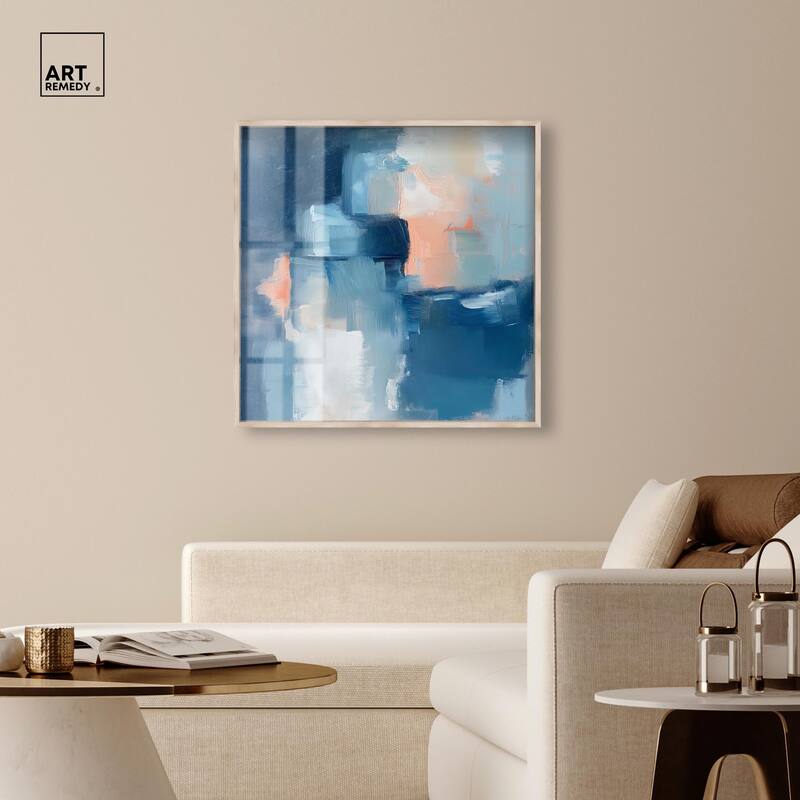 Whispering Blue I Shadowbox by Art Remedy
