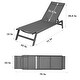 preview thumbnail 7 of 5, Outdoor 2-Pcs Set Lounge Chairs, Position Adjustable Aluminum Recliner