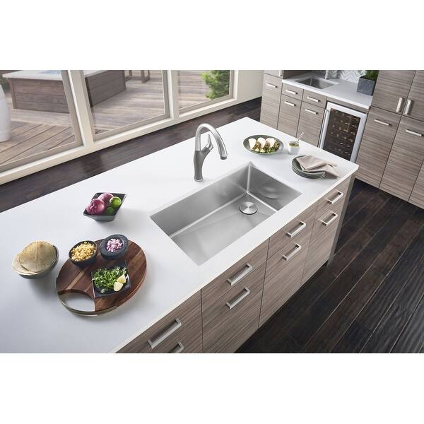 Blanco 521484 Quatrus 28 Single Basin Stainless Steel Kitchen Sink Satin Overstock 18660723 Stainless steel is great for both personal and industrial applications and they have quite a few notable benefits. overstock com