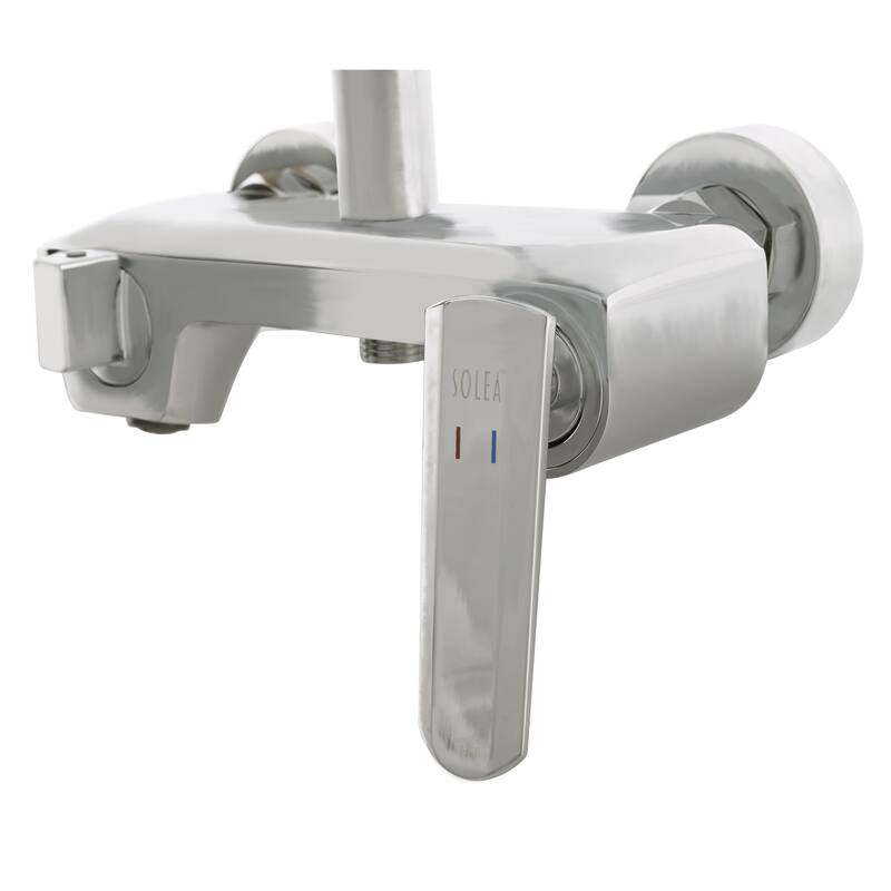 SAFAVIEH Solea Arminda Wall Mount Bathroom Shower Tub Combination - 8"W x 20"D x 40"H - 8Wx20Dx40H
