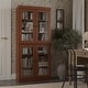preview thumbnail 123 of 200, 100% Solid Wood 6-Shelf Bookcase with Optional Doors by Palace Imports 4 Dr Glass - Mocha