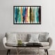 preview thumbnail 10 of 13, iCanvas "Waves Of Color" by Randy Hibberd Framed