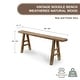 preview thumbnail 17 of 29, Vintage Noodle Bench Weathered Natural (size and finish vary)