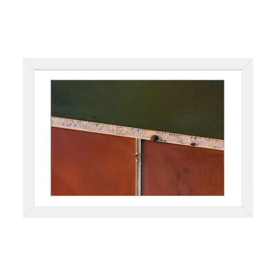 iCanvas "Abstract Minimal And Texture Rich Red And Green Salt Farm From Above" by Michael Schauer PFA