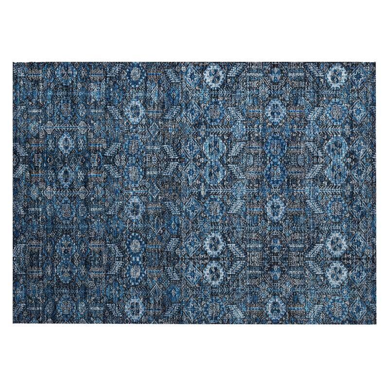 Machine Washable Indoor/ Outdoor Traditional Boho Chantille Rug
