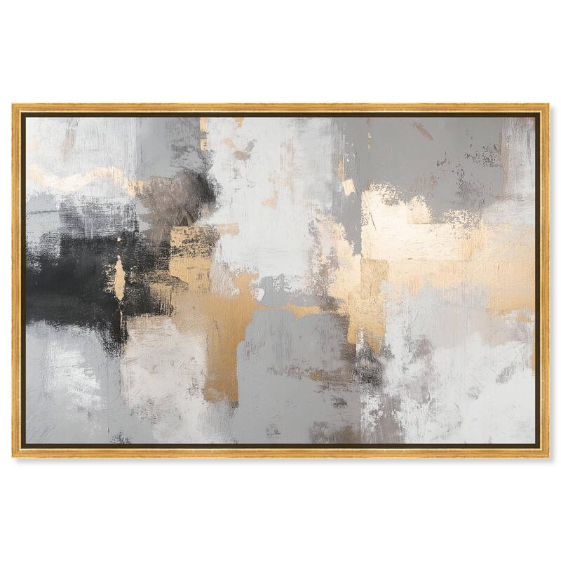 Gilded Gray II Canvas by Art Remedy - 54" x 36" - Gold