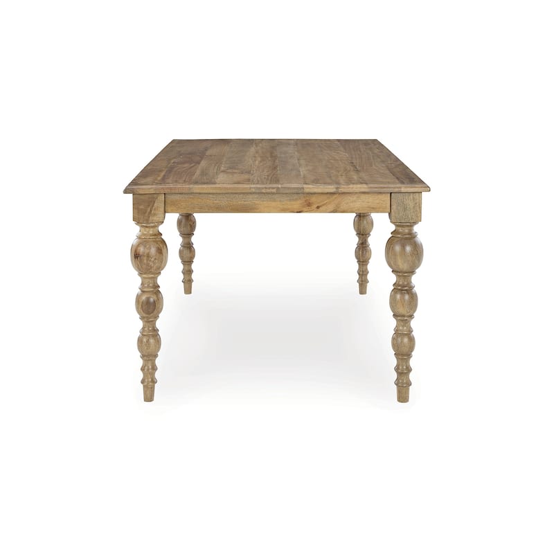 Signature Design by Ashley Rybergston Light Brown Dining Table - 72" W x 41" D x 30.25" H