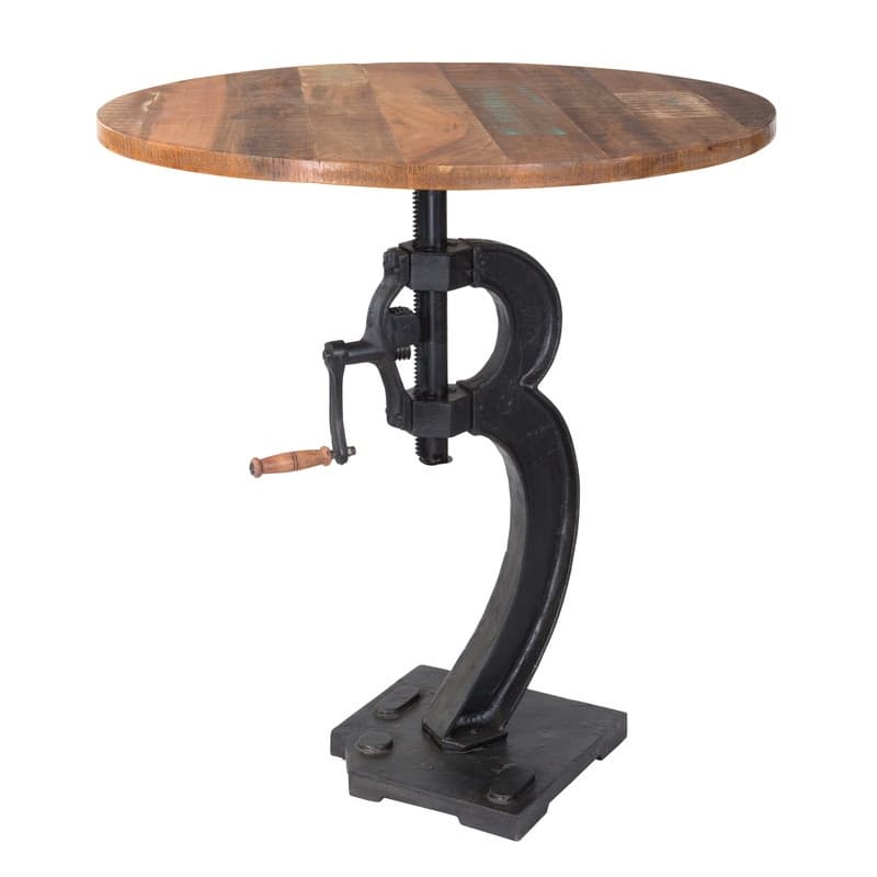 Paria Collection Solid Mango Wood Table - 36x43x36