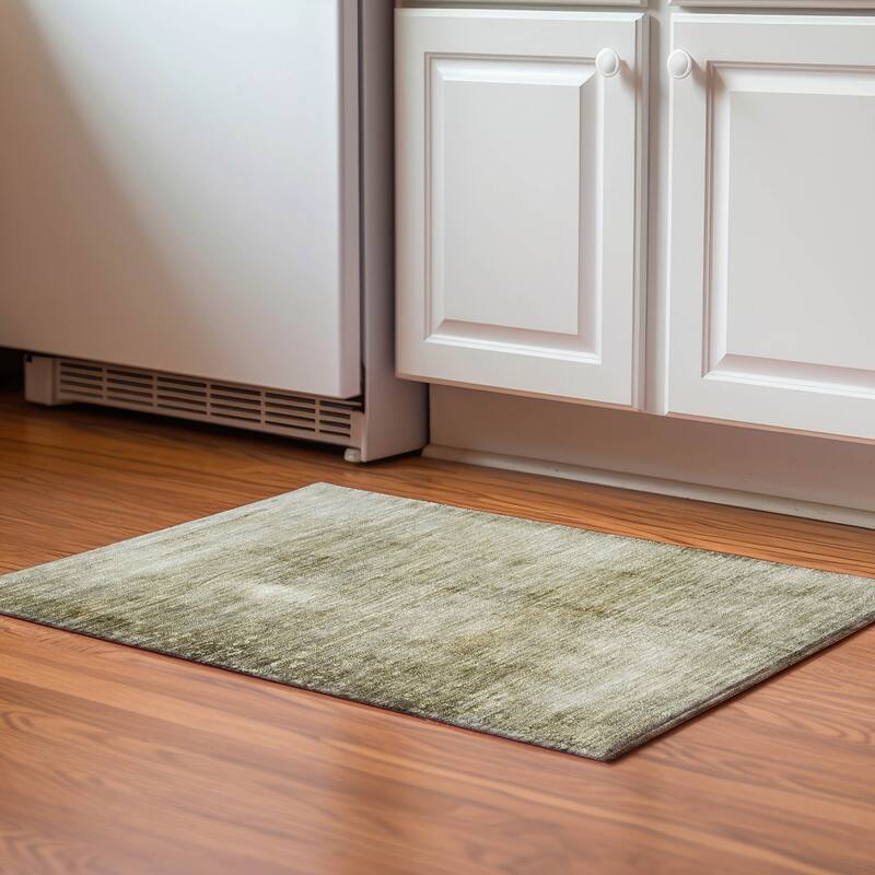 Premium Washable Super Soft Modern Ileah Mayfield Rug - Taupe - 1' 8" x 2' 6" - Rectangle