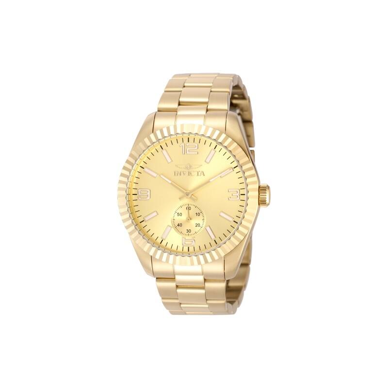 Invicta Men's 49391 Specialty Quartz Multifunction Gold Dial Watch