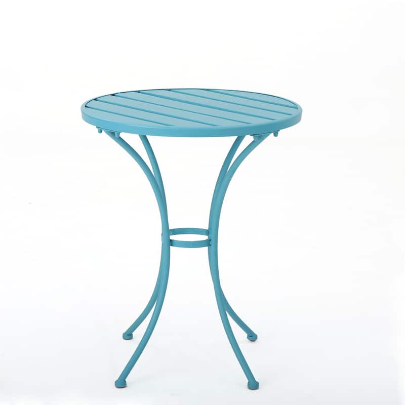 Roomfitters 3-Piece Metal Bistro Set, Outdoor Patio Table and Chairs for Garden, Balcony or Deck