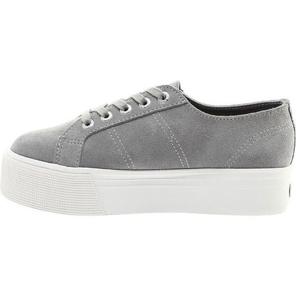 superga 2790 grey suede flatform trainers