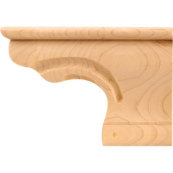 slide 1 of 1, Hardware Resources Pedestal Foot with Decorative Styling, 4-1/2"H x Natural Oak