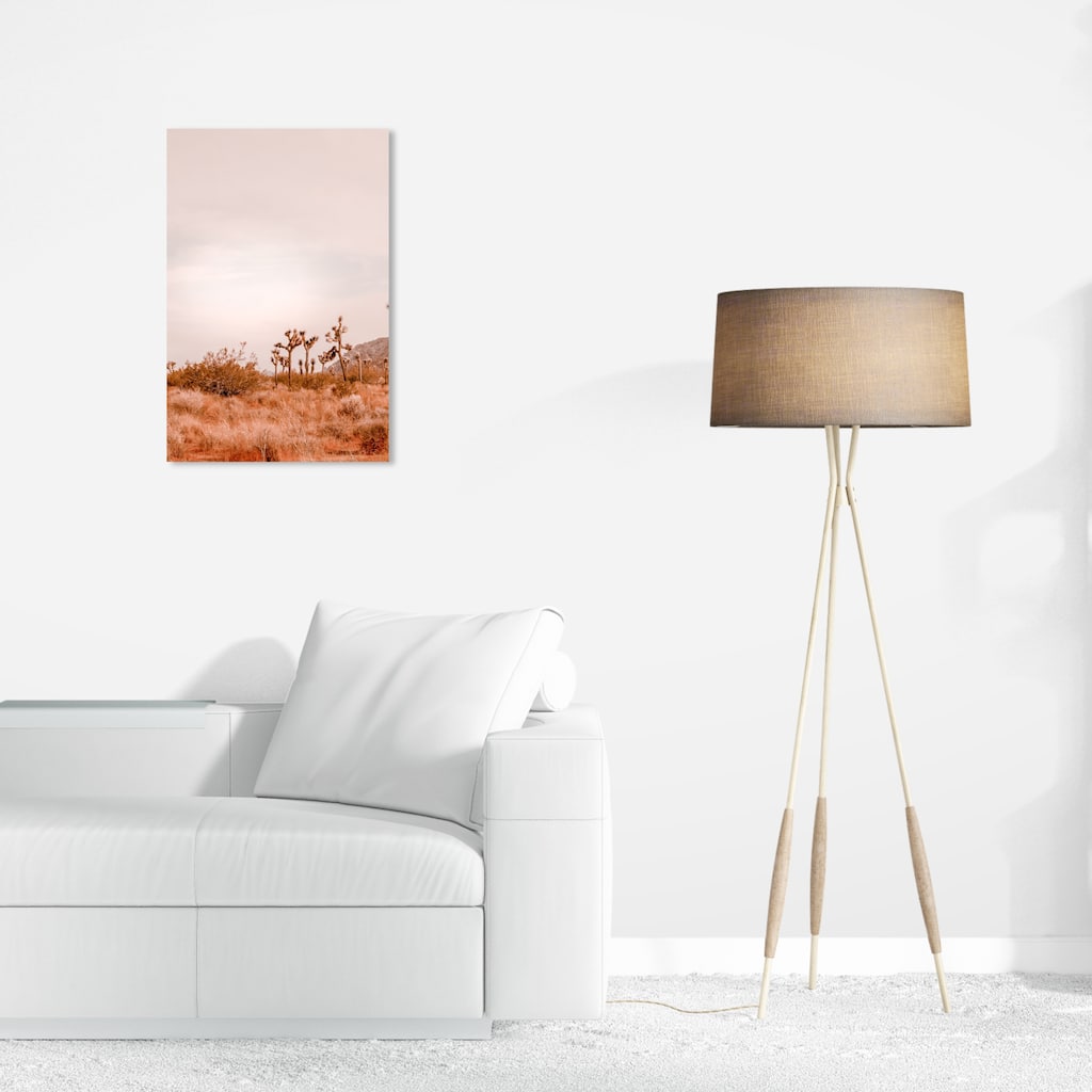 Wynwood Studio Canvas Nature and Landscape Warm Color Grassland Brown and Light Gray Rustic Wall Art Canvas Print
