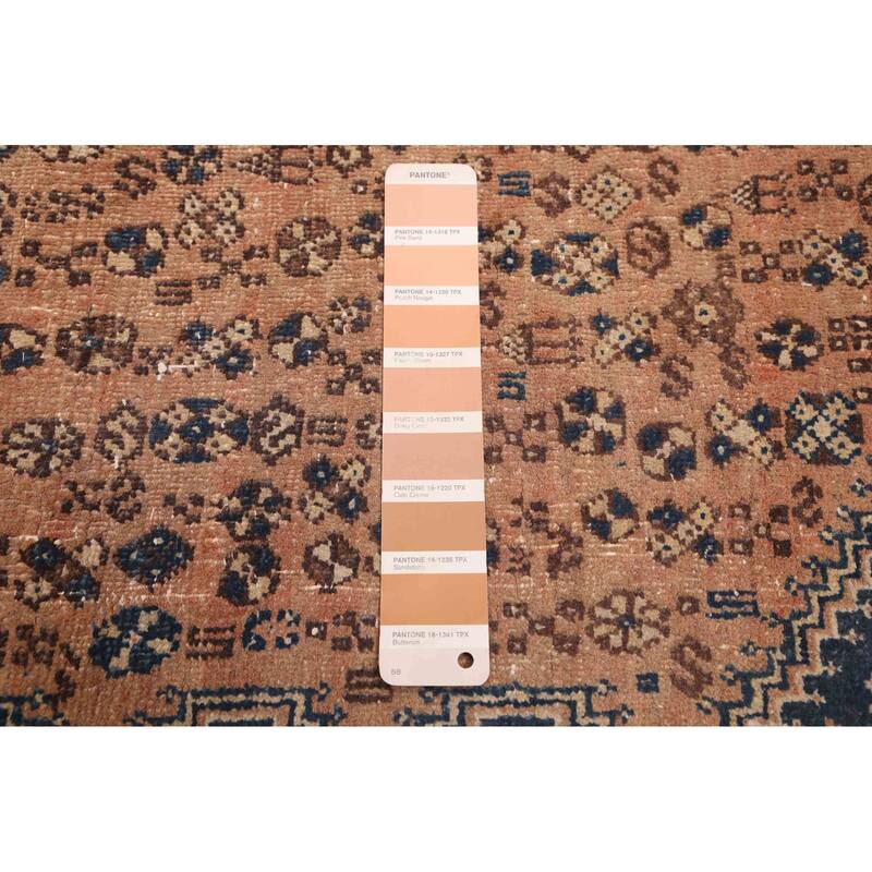 ECARPETGALLERY Hand-knotted Antalya Vintage Copper Wool Rug - 6'7 x 9'10