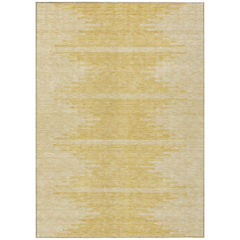 Machine Washable Indoor/ Outdoor Boho Moroccan Rug