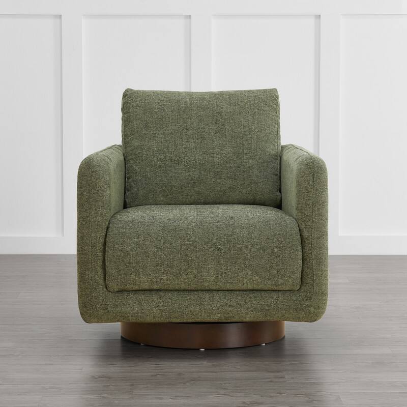 Rebecca Swivel Accent Chair Armchair with Back Cushion