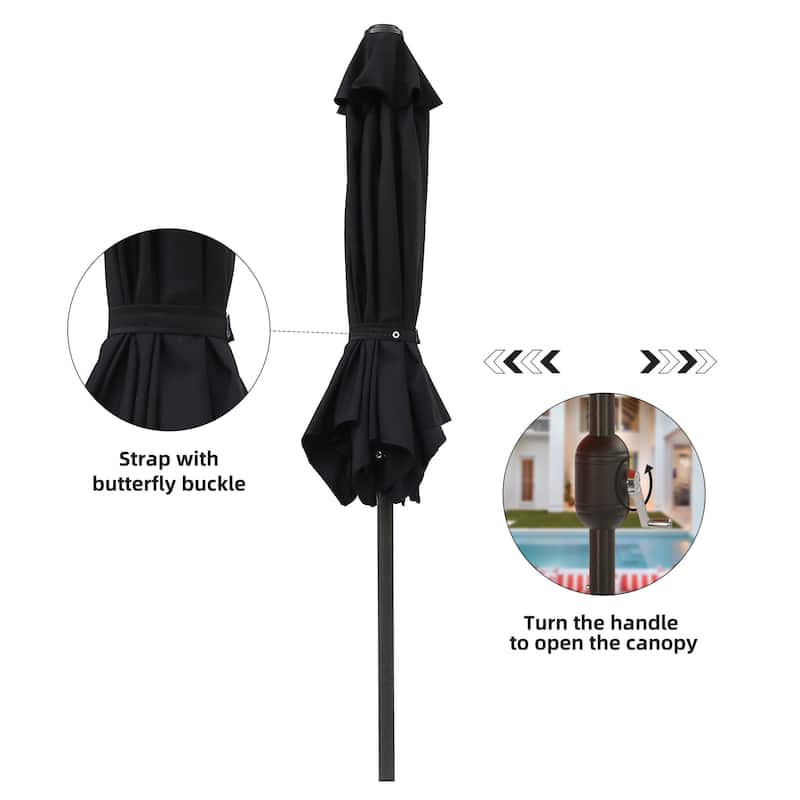Royalcraft 7.5 ft Patio Market Umbrella with Crank
