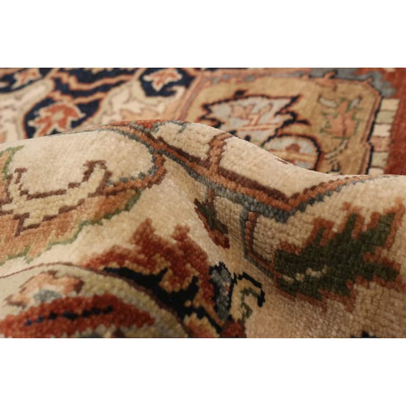 ECARPETGALLERY Hand-knotted Jules Sultane Ivory Wool Rug - 7'10 x 9'8
