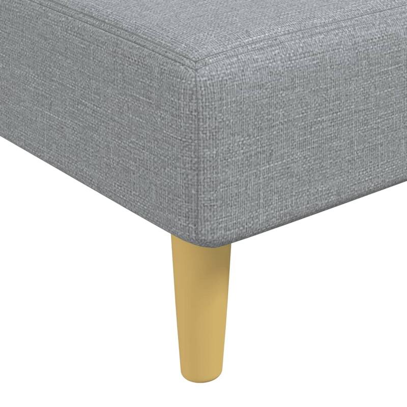 vidaXL L-shaped Sofa Bed Dark/Light Gray 109.8"x55.1"x27.6" Fabric - 109.8" x 55.1" x 27.6"