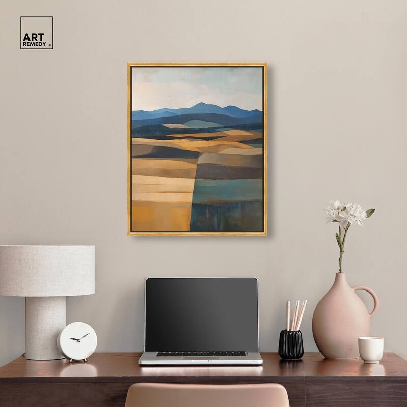 Clash of Shades Canvas by Art Remedy